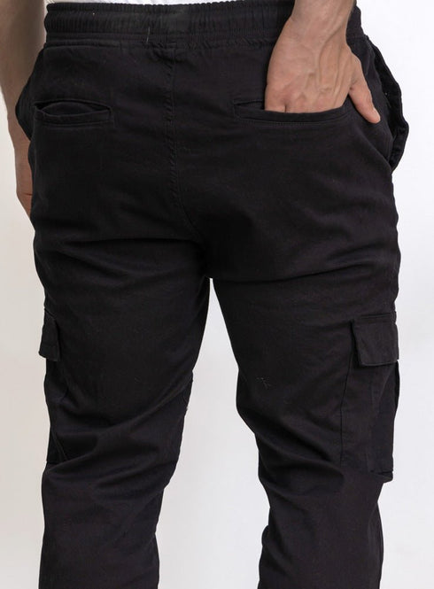Black Cargo Pant - Khotwh